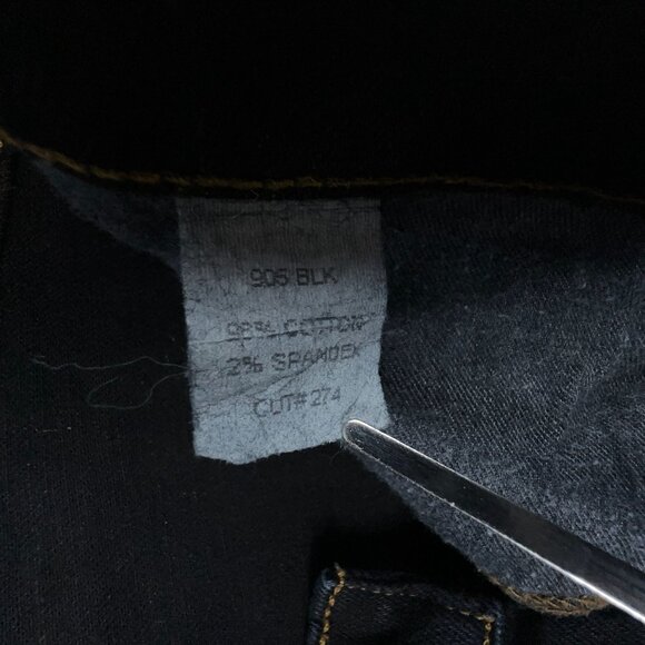 J Brand Straight Leg Jeans Womens Size 30 Low Rise Dark Wash Denim Blue - Picture 6 of 13